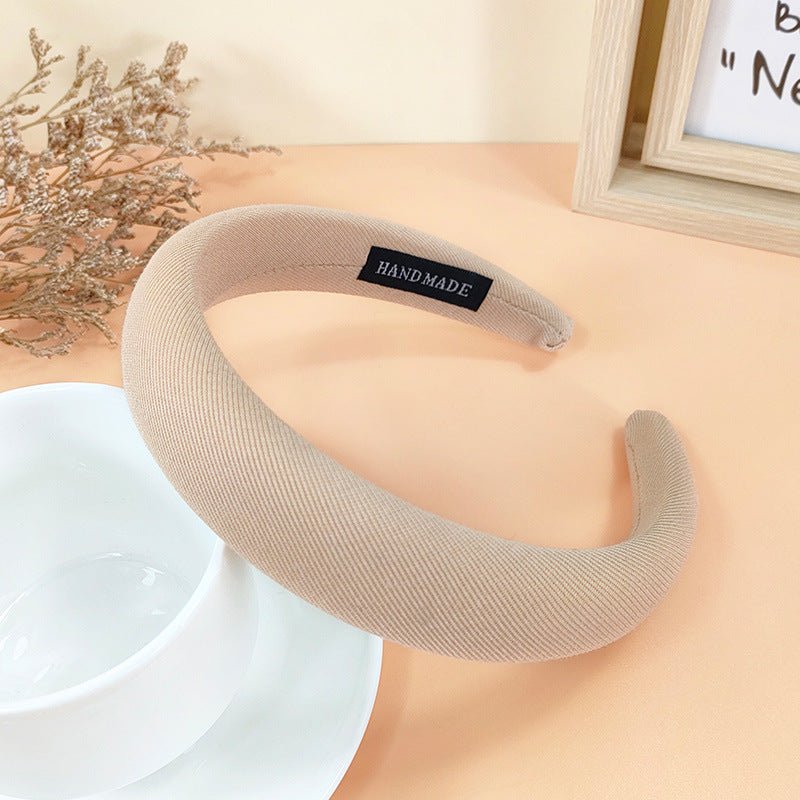 Wholesale Autumn and Winter Solid Color Fabric Hair Bands